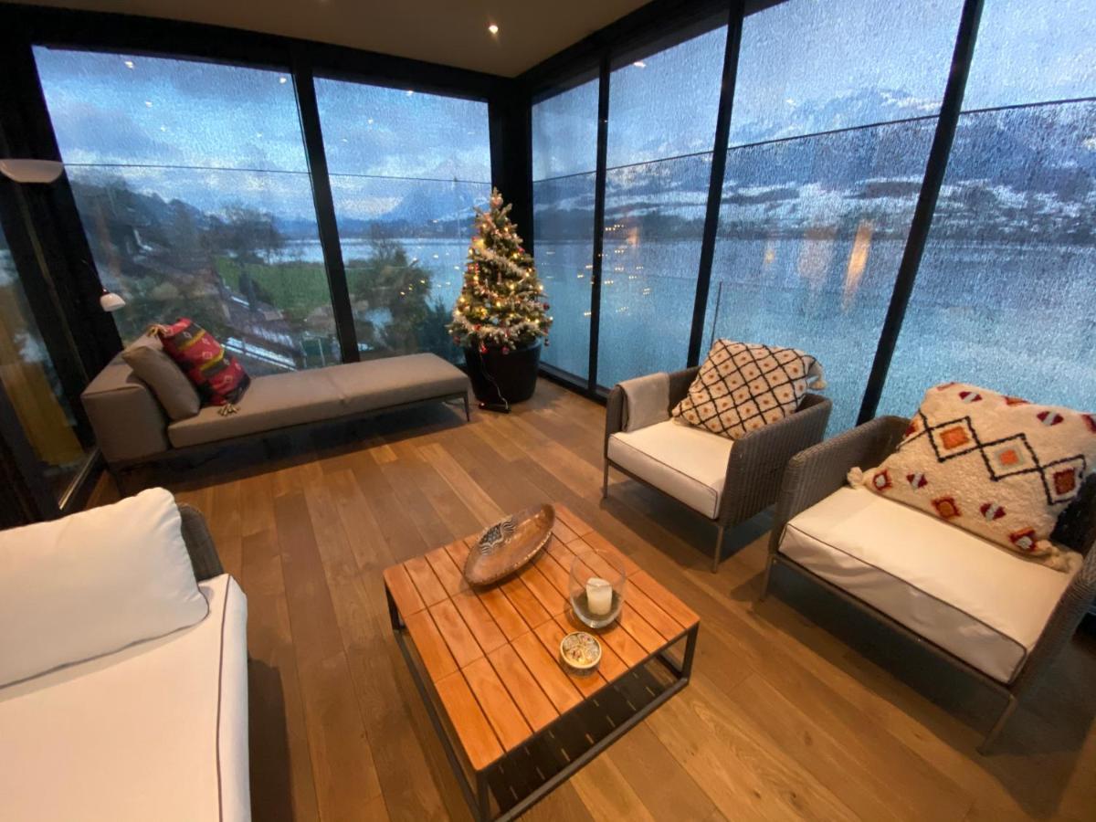 Luxury Loft On Top Of Villa Wilen With Tremendous Views By The Lake Sarnen Extérieur photo