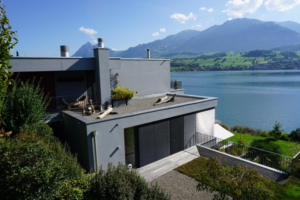 Luxury Loft On Top Of Villa Wilen With Tremendous Views By The Lake Sarnen Extérieur photo